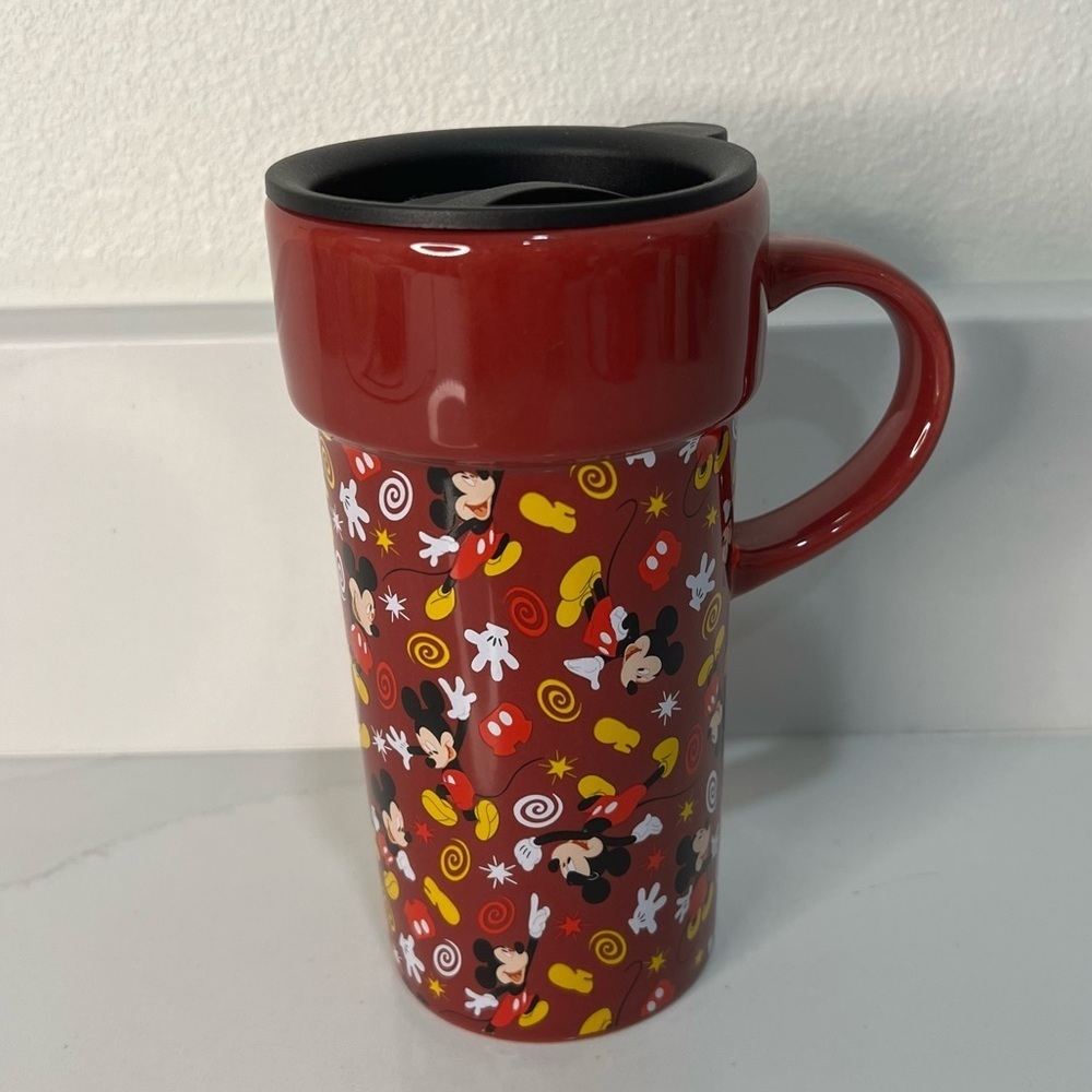 Disney Store Mickey Mouse Travel Mug Cup with Lid #FAC-014182-17284